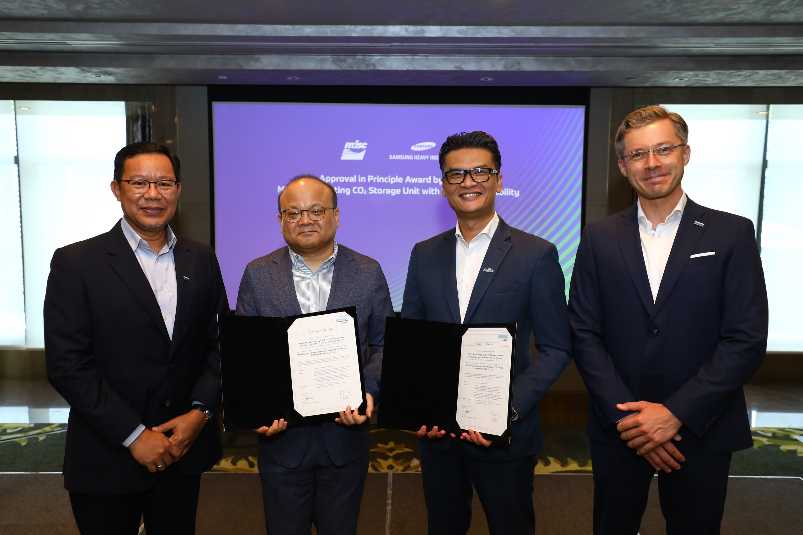 MISC & SHI’S Floating CO2 Storage Unit (FCSU) Received Approval in Principle from DNV