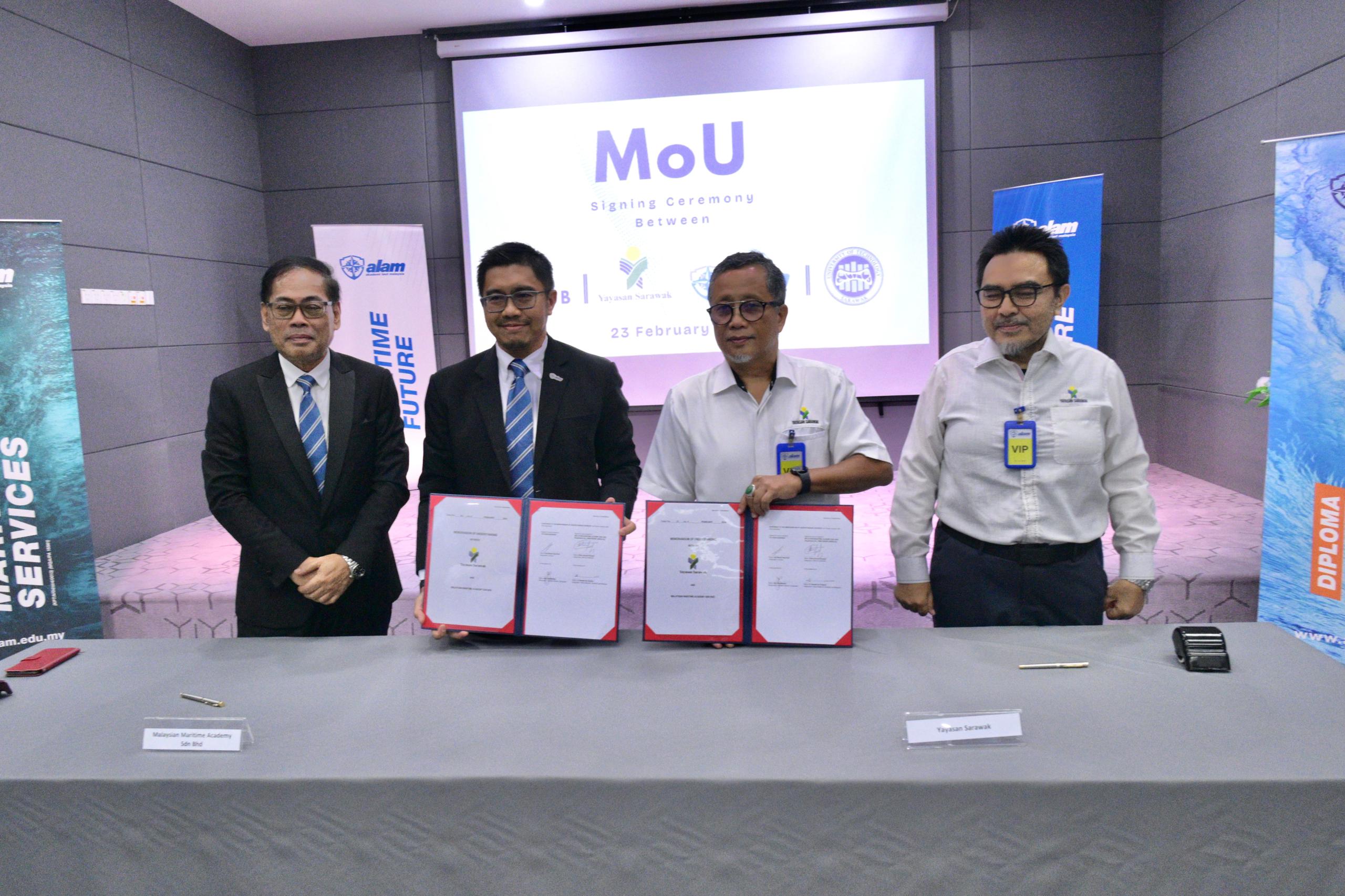 Malaysian Maritime Academy Sdn. Bhd. and Akademi Laut Malaysia Partners Yayasan Sarawak and University of Technology Sarawak to Support Maritime Education Excellence in East Malaysia