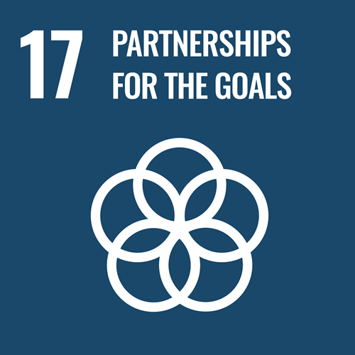 UN Sustainable Development Goal 17: Partnerships for the Goals logo.